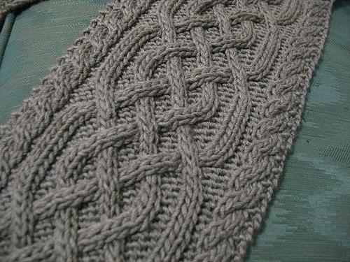 hvordan strikkes strikket mønster flettet